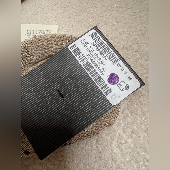 Gucci socks with lurex brand new logo monogram Supreme GG shimmer - Picture 7 of 7